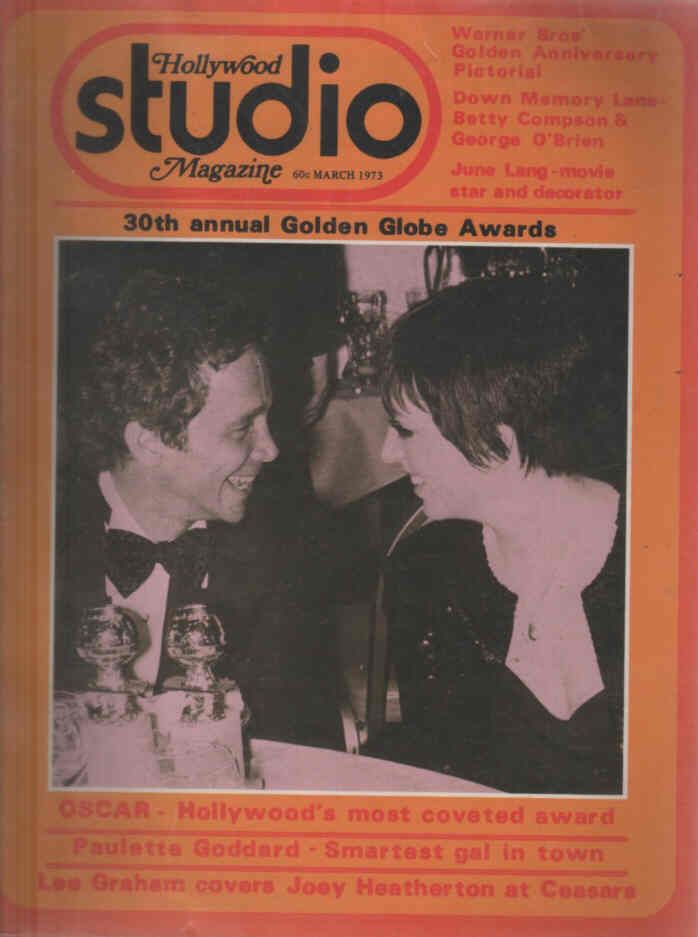 HOLLYWOOD STUDIO magazine side cover March 1973