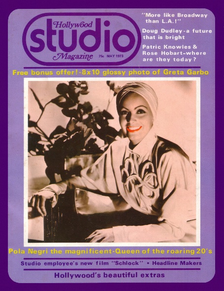 HOLLYWOOD STUDIO magazine side cover May 1973