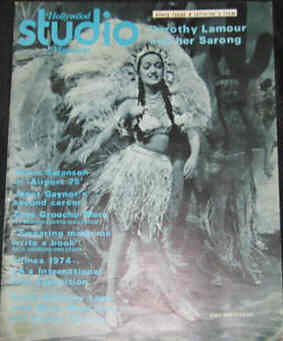 HOLLYWOOD STUDIO magazine side cover July 1974