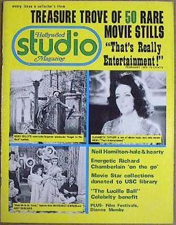 HOLLYWOOD STUDIO magazine side cover February 1975
