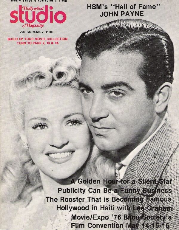 HOLLYWOOD STUDIO magazine side cover  Vol 10 # 7 April 1976