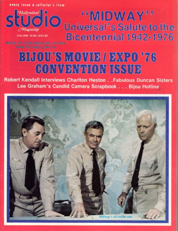 HOLLYWOOD STUDIO magazine side cover  Vol 10 # 8 May 1976