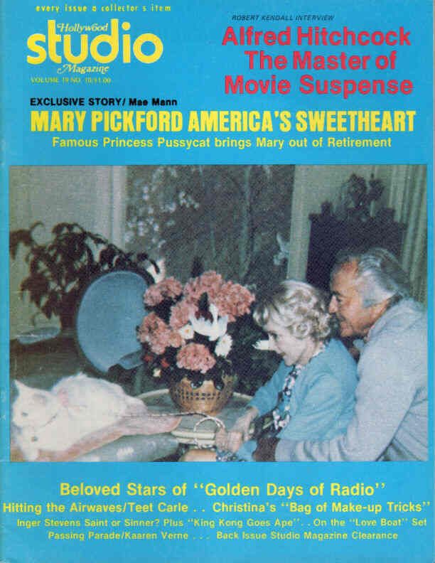 HOLLYWOOD STUDIO magazine side cover  Vol 10 # 9 June 1976