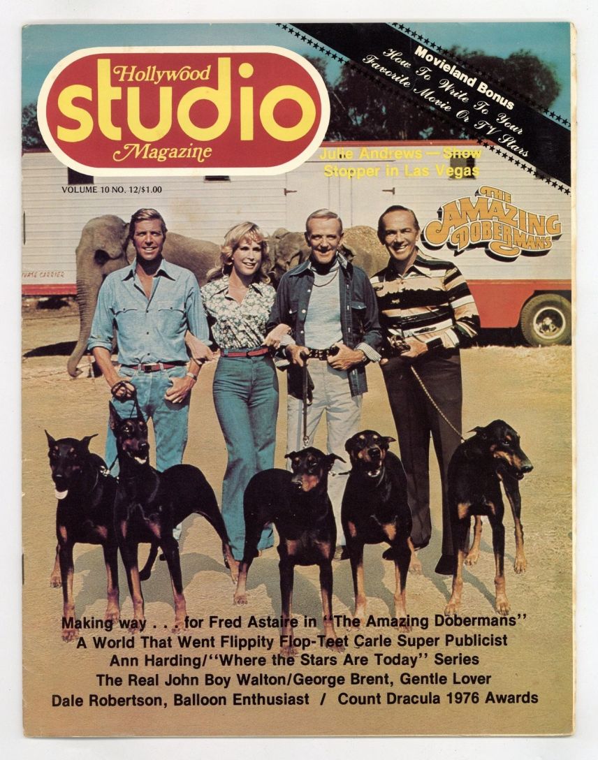 HOLLYWOOD STUDIO magazine side cover December 1976