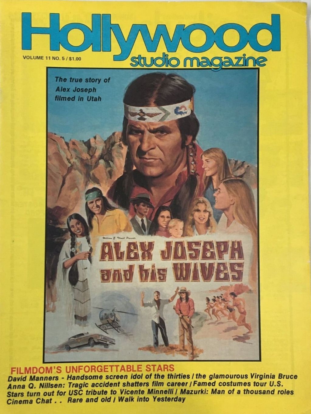 HOLLYWOOD STUDIO magazine side cover April 1977