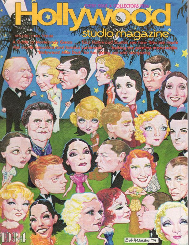 HOLLYWOOD STUDIO magazine side cover June 1977