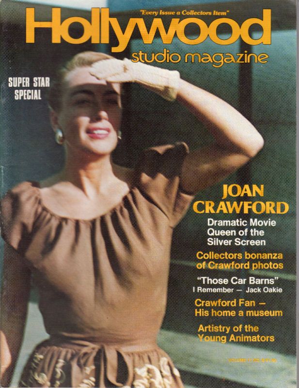 HOLLYWOOD STUDIO magazine side cover August 1977