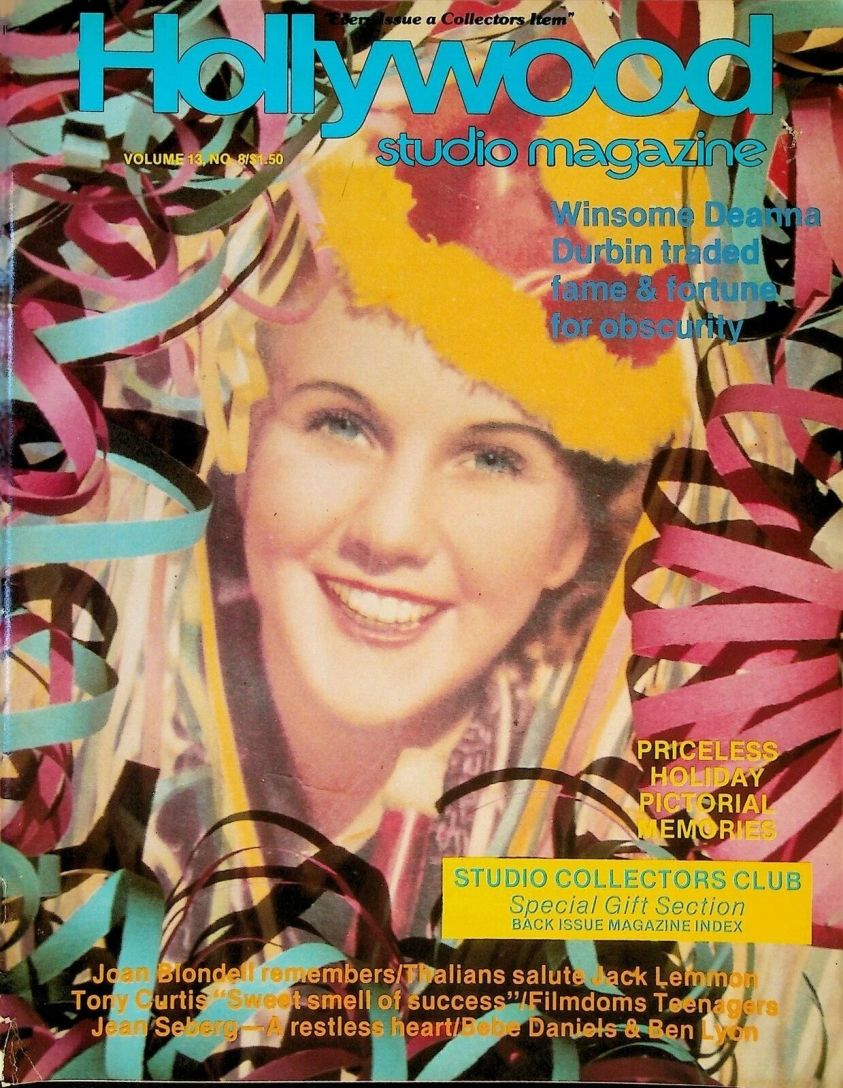 HOLLYWOOD STUDIO magazine side cover  Vol 13 # 8 December 79/January 80 