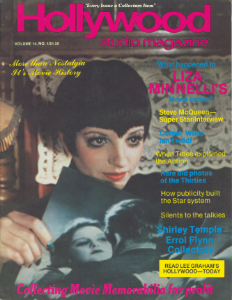 HOLLYWOOD STUDIO magazine side cover  Vol 14 # 1 June/July 1980