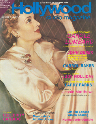 HOLLYWOOD STUDIO magazine side cover  Vol 15 # 2 October 1981