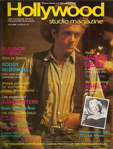 HOLLYWOOD STUDIO magazine side cover  Vol 15 # 10 August 1982