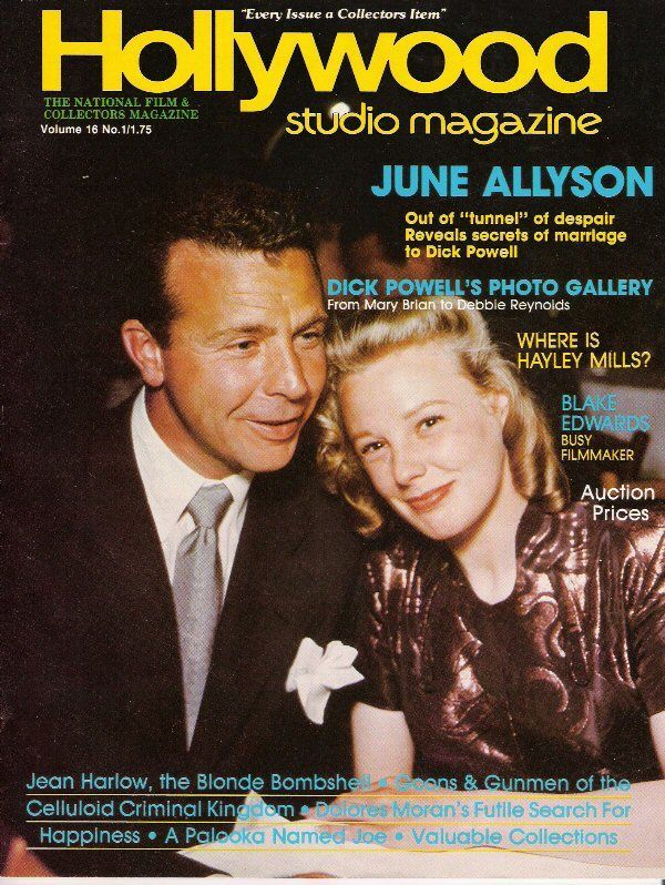 HOLLYWOOD STUDIO magazine side cover  Vol 16 # 1 November 1982