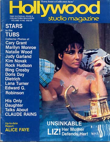 HOLLYWOOD STUDIO magazine side cover  Vol 16 # 9 September 1983