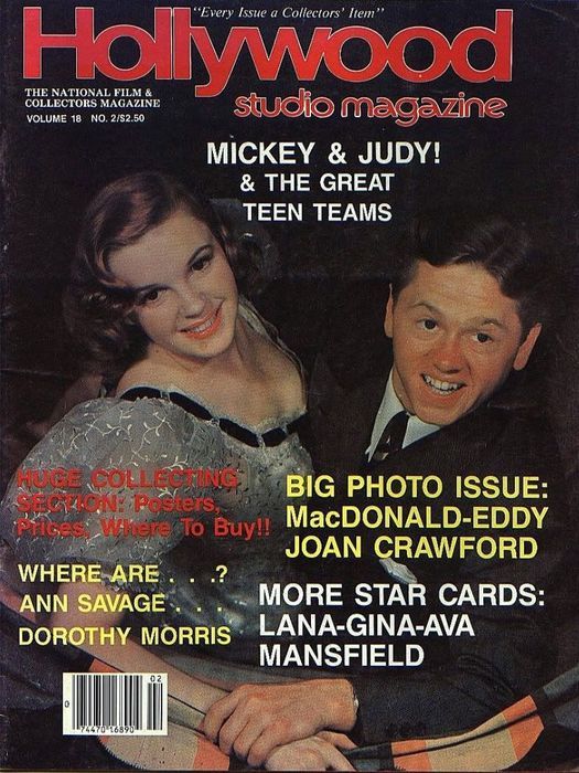 HOLLYWOOD STUDIO magazine side cover January/February 1985