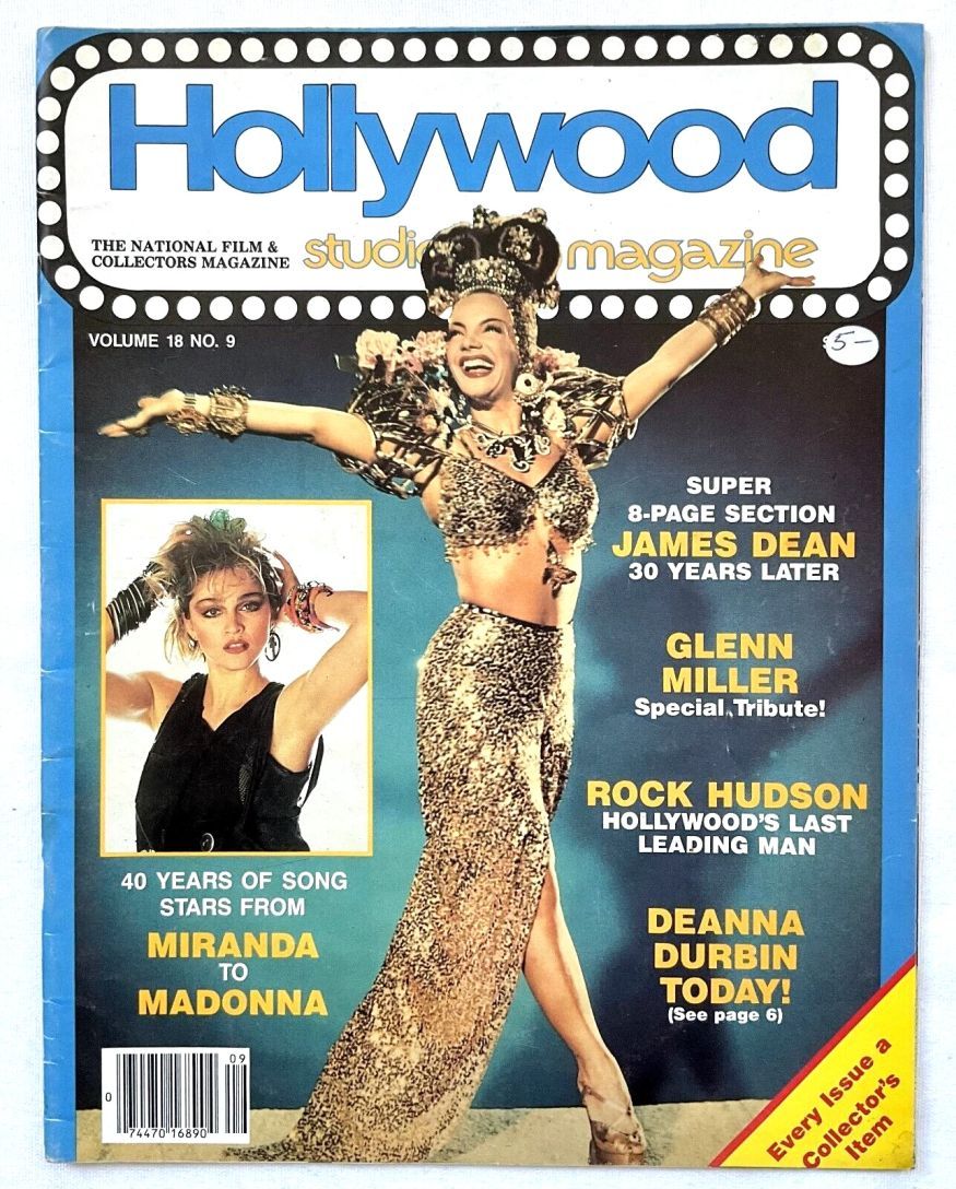 HOLLYWOOD STUDIO magazine side cover  Vol 18 # 9 September 1985