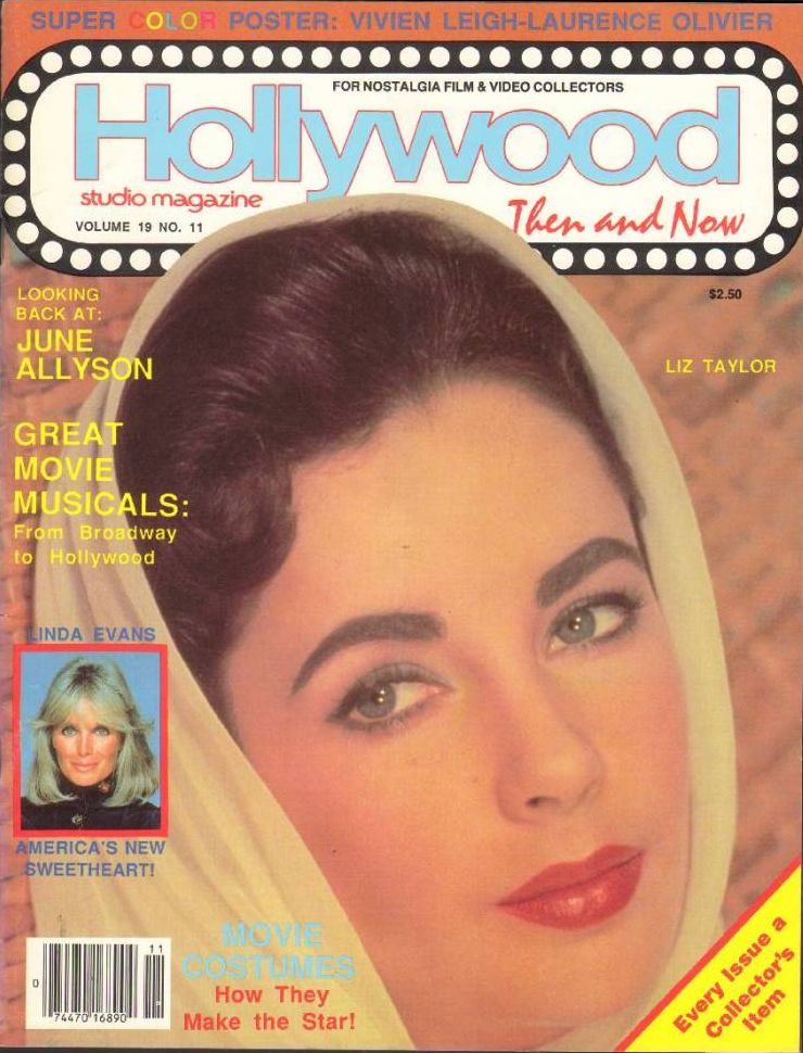 HOLLYWOOD STUDIO magazine side cover  Vol 19 #11 November 1986