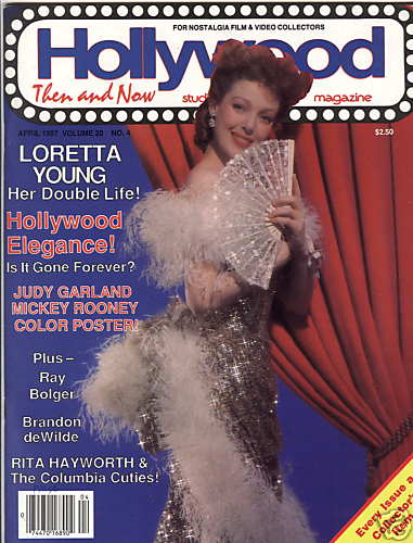 HOLLYWOOD STUDIO magazine side cover  Vol 20 # 4 April 1987