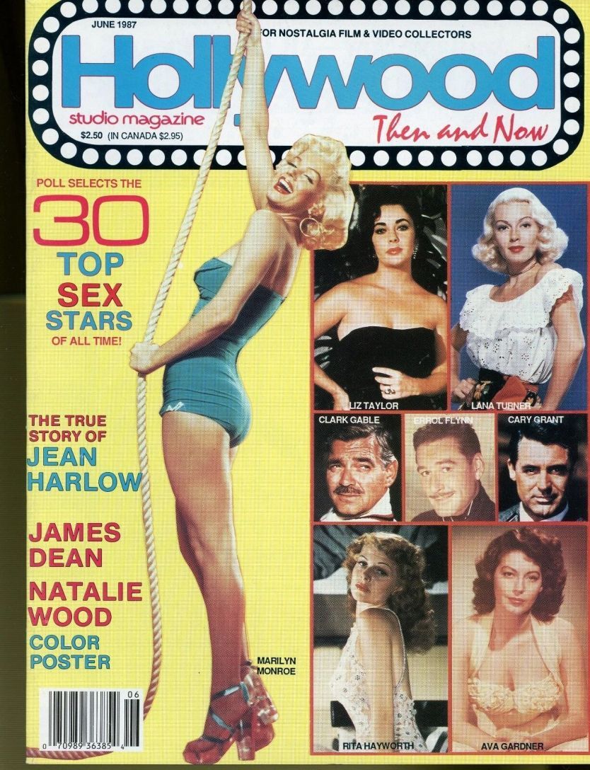 HOLLYWOOD STUDIO magazine side cover  Vol 20 # 6 June 1987