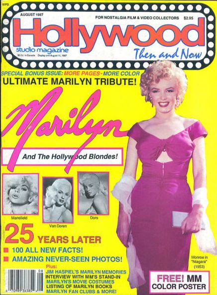HOLLYWOOD STUDIO magazine side cover  Vol 20 # 8 August 1987
