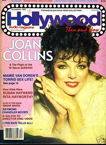 HOLLYWOOD STUDIO magazine side cover December 1987