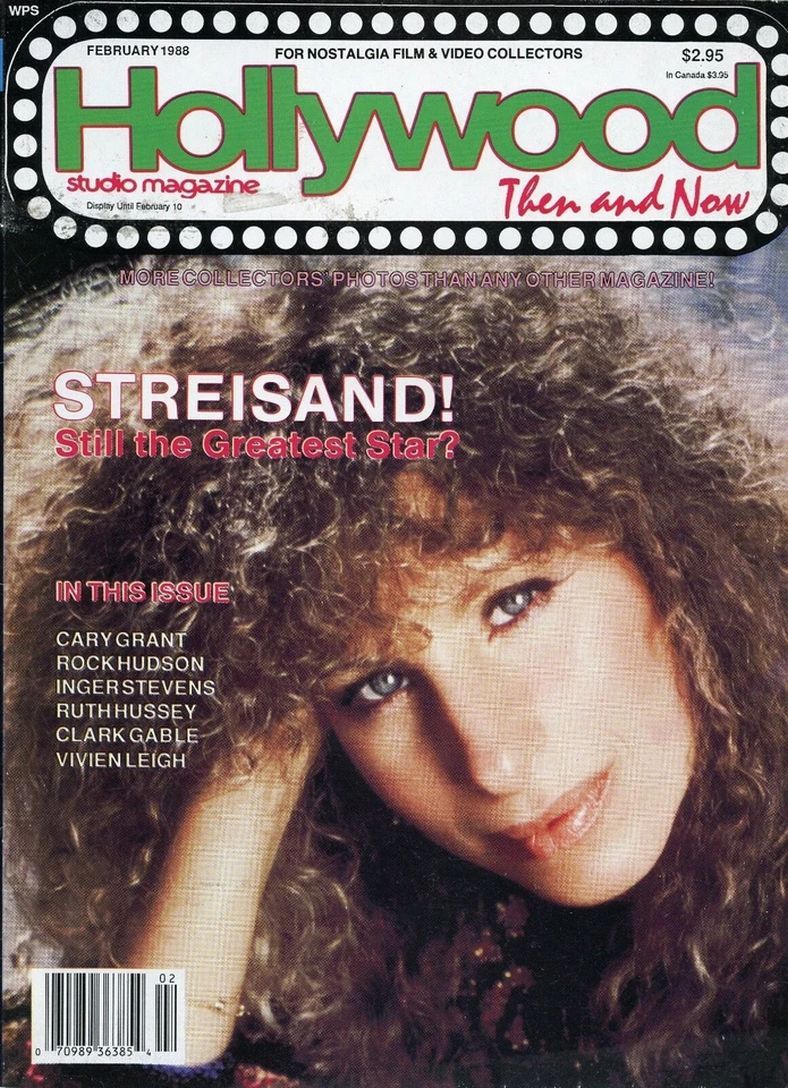 HOLLYWOOD STUDIO magazine side cover February 1988