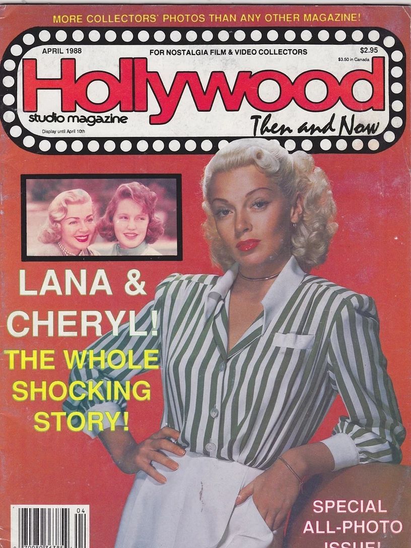 HOLLYWOOD STUDIO magazine side cover April 1988
