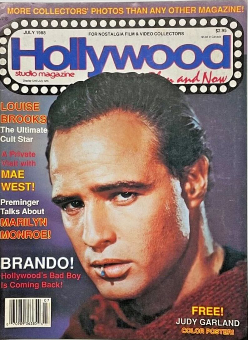HOLLYWOOD STUDIO magazine side cover July 1988
