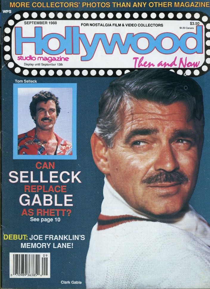 HOLLYWOOD STUDIO magazine side cover  Vol 21 # 9 September 1988