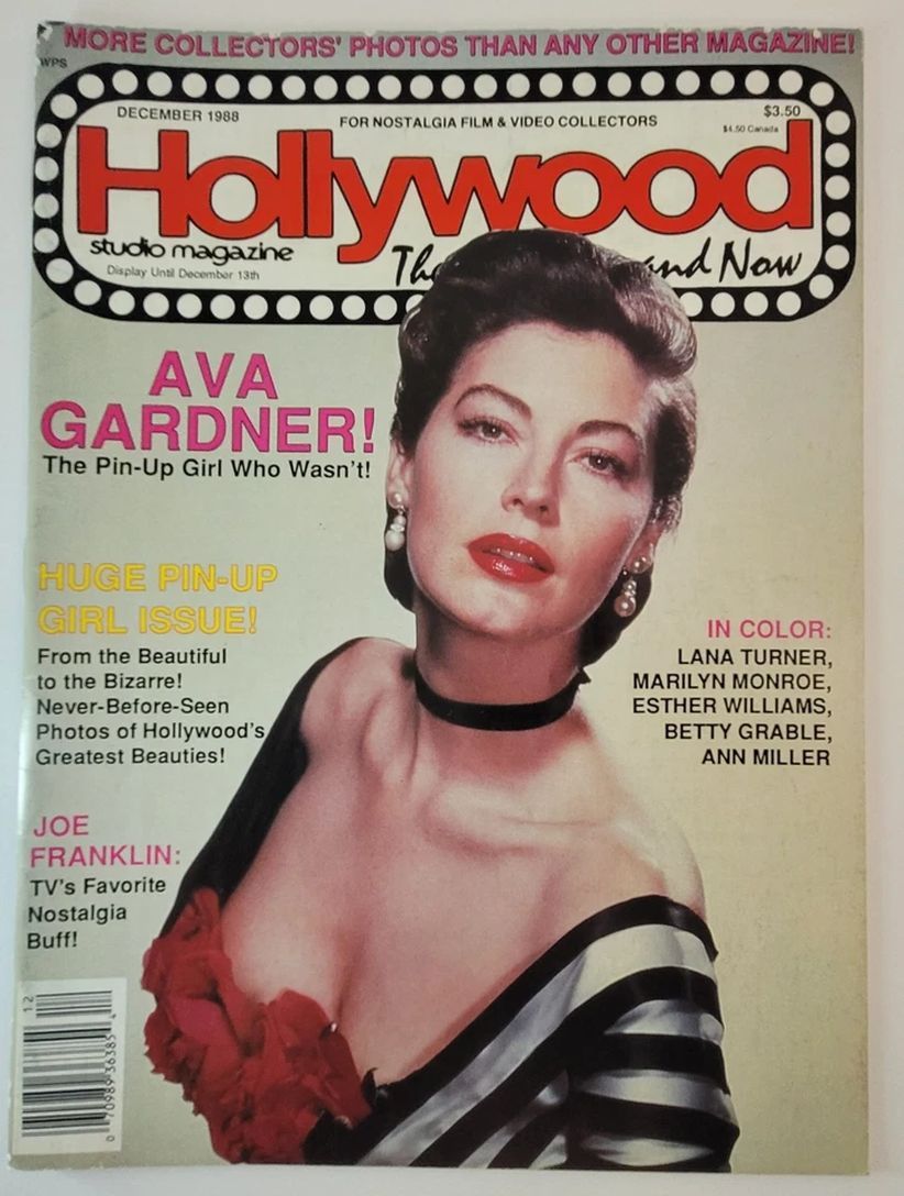 HOLLYWOOD STUDIO magazine side cover December 1988