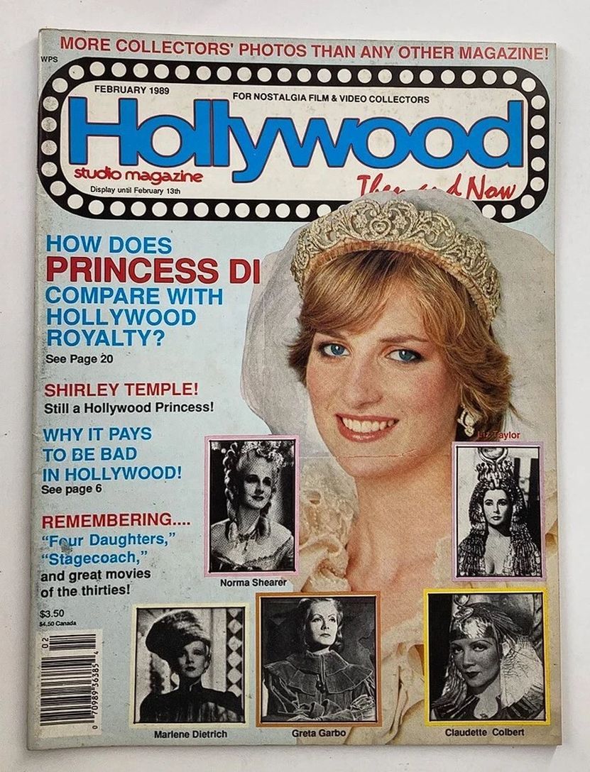 HOLLYWOOD STUDIO magazine side cover February 1989