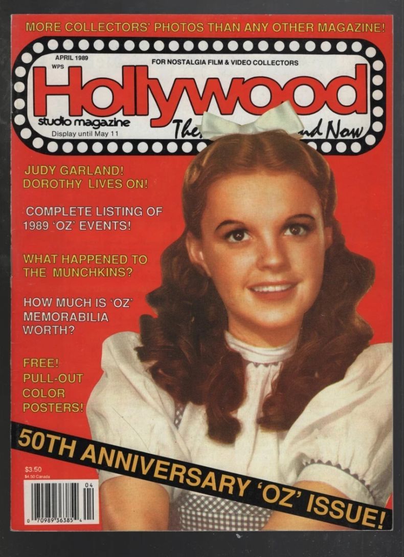 HOLLYWOOD STUDIO magazine side cover April 1989