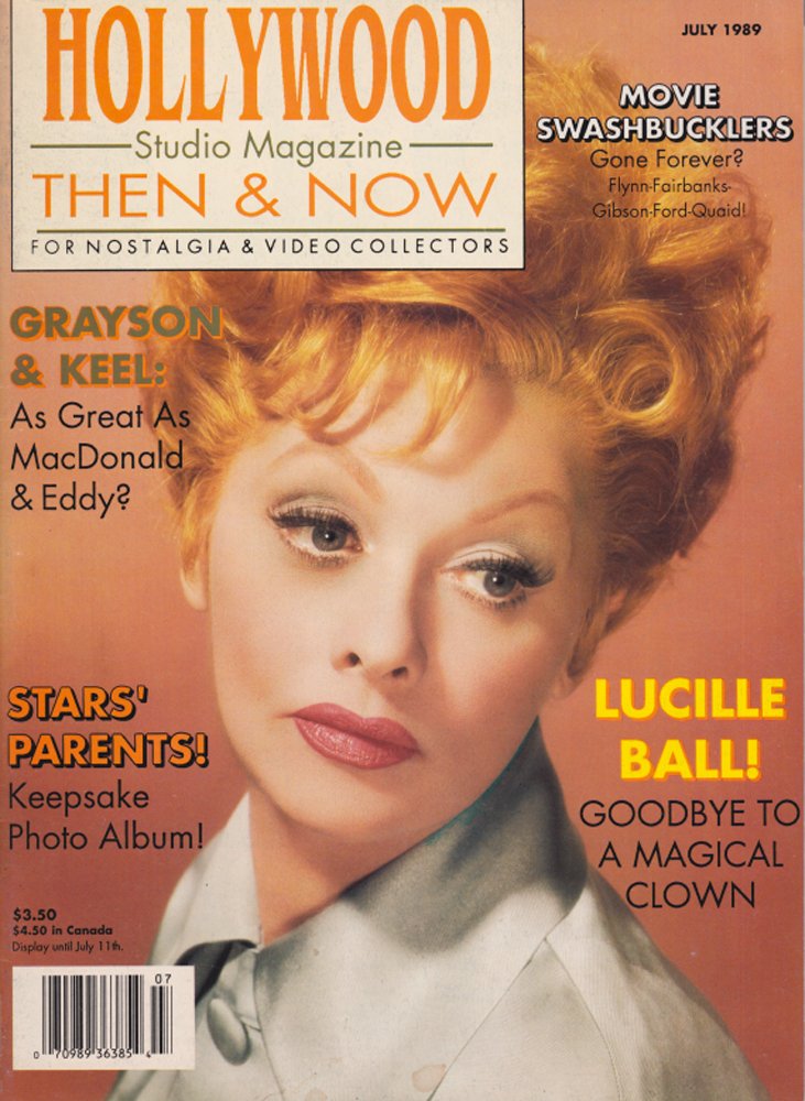 HOLLYWOOD STUDIO magazine side cover July 1989