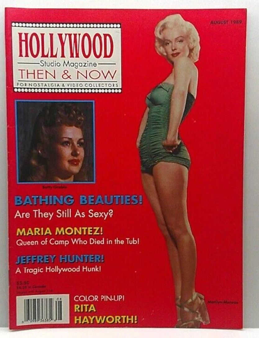 HOLLYWOOD STUDIO magazine side cover August 1989