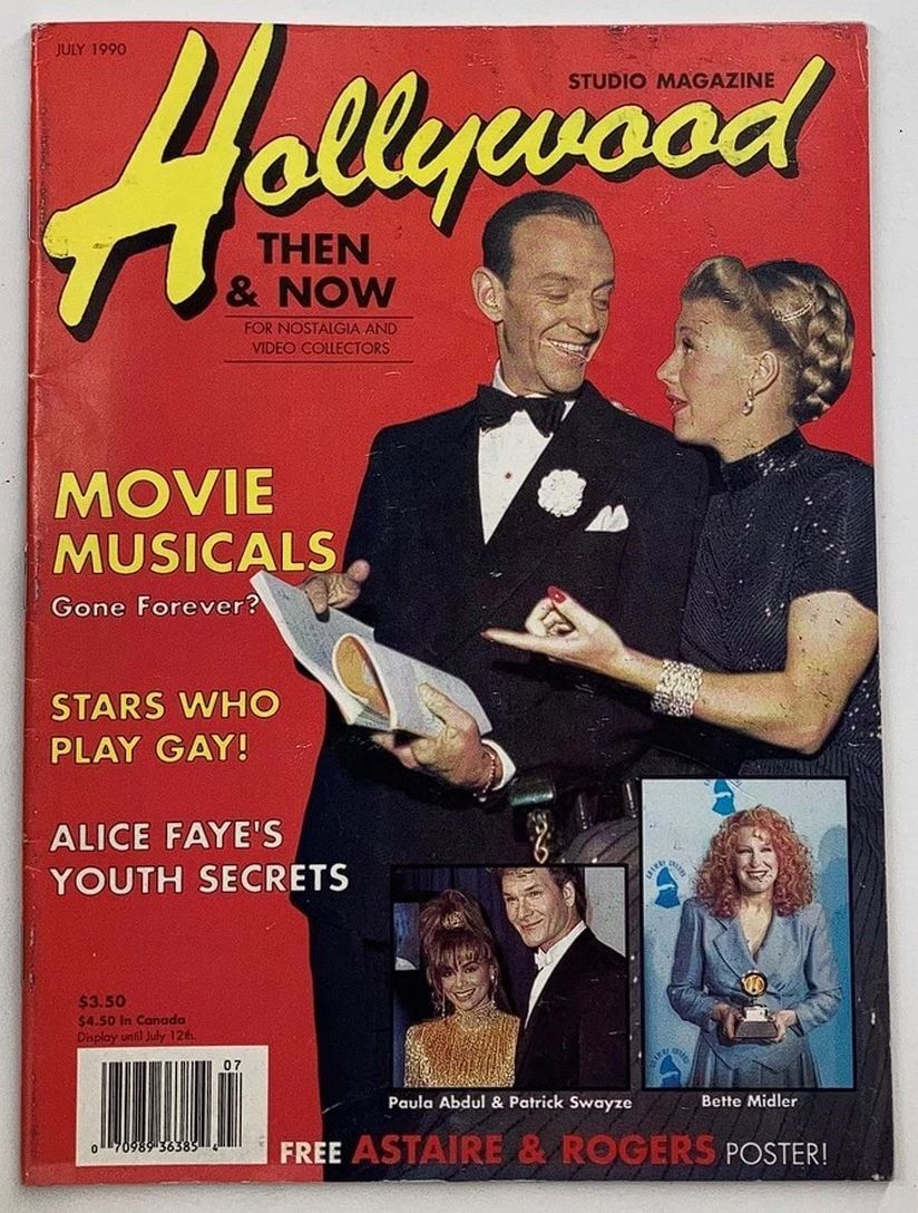 HOLLYWOOD STUDIO magazine side cover July 1990