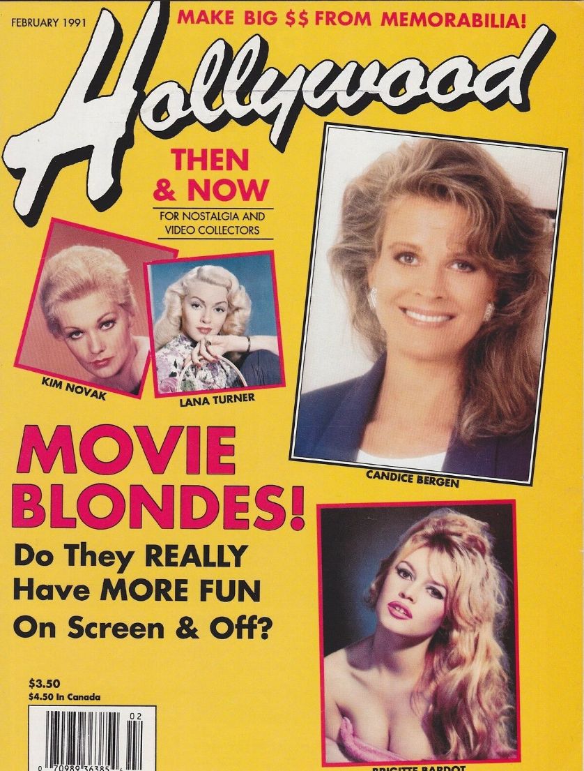 HOLLYWOOD STUDIO magazine side cover February 1991