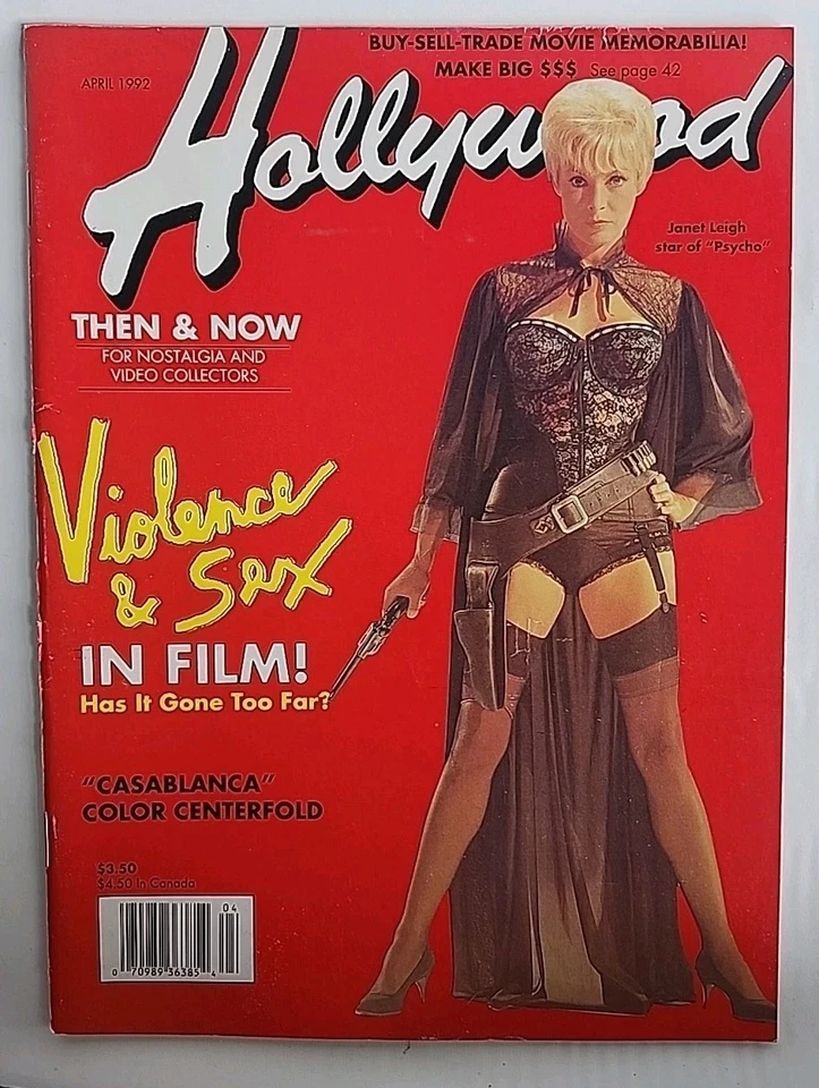 HOLLYWOOD STUDIO magazine side cover April 1992