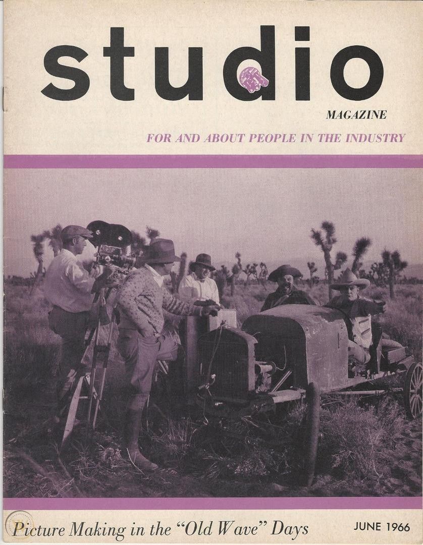 HOLLYWOOD STUDIO magazine side cover  Vol 1 No  2  June 1966