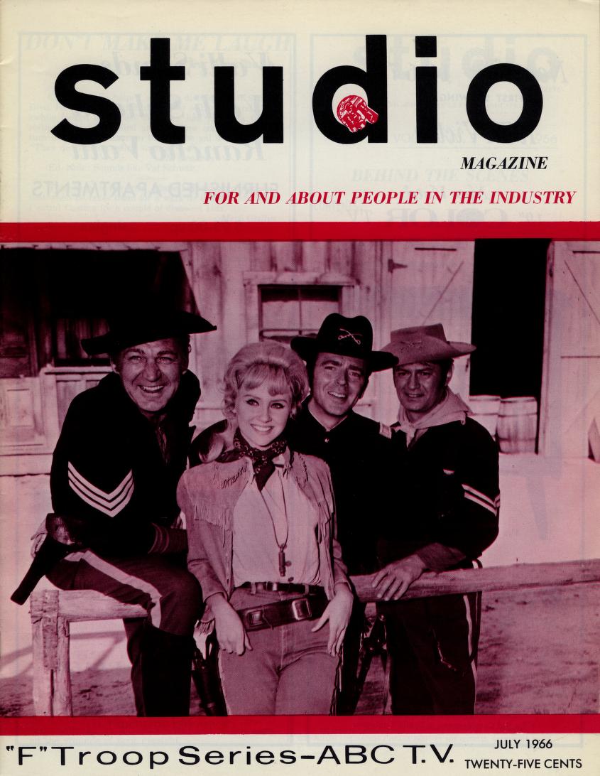 HOLLYWOOD STUDIO magazine side cover  Vol 1 No  3  July 1966