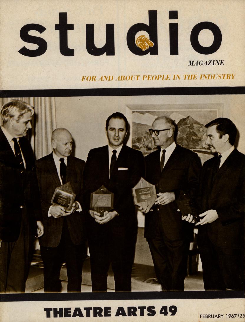 HOLLYWOOD STUDIO magazine side cover  Vol 1 No  10  February 1967