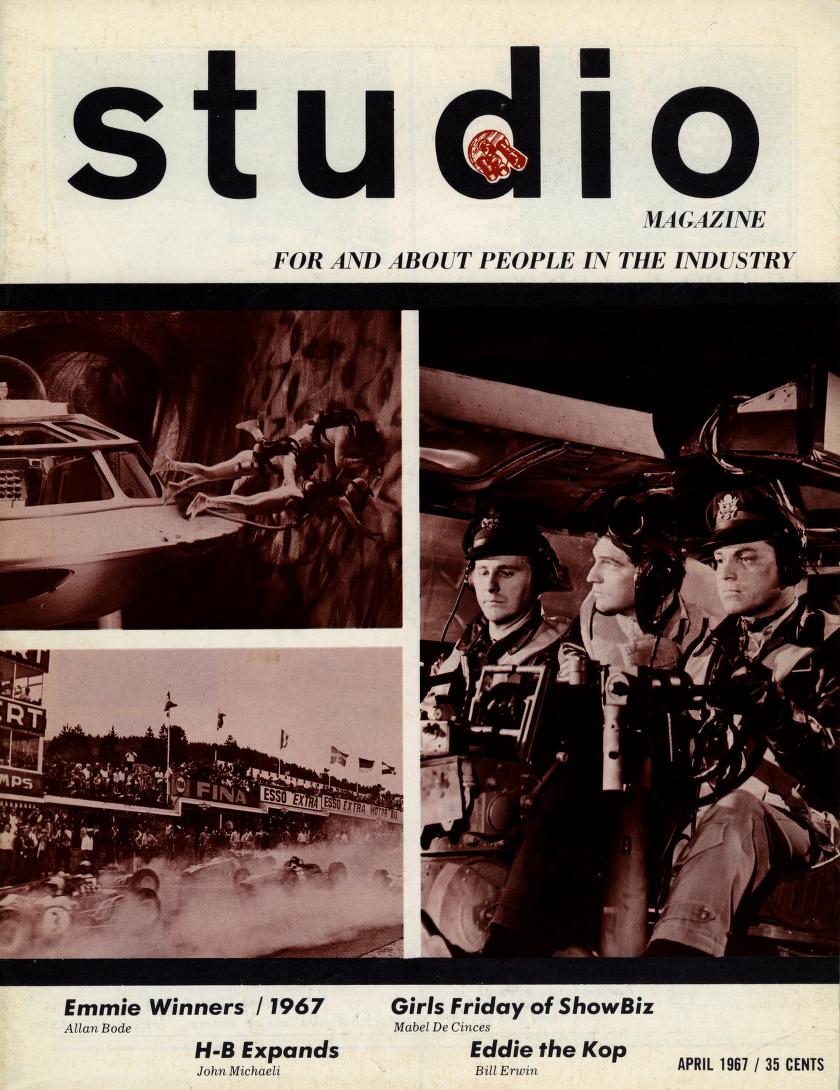 HOLLYWOOD STUDIO magazine side cover  Vol 1 No  12  April 1967
