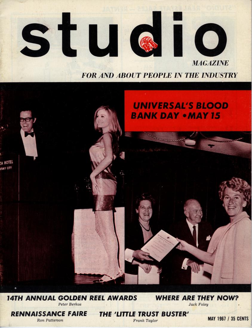 HOLLYWOOD STUDIO magazine side cover  Vol 2 No  1  May 1967