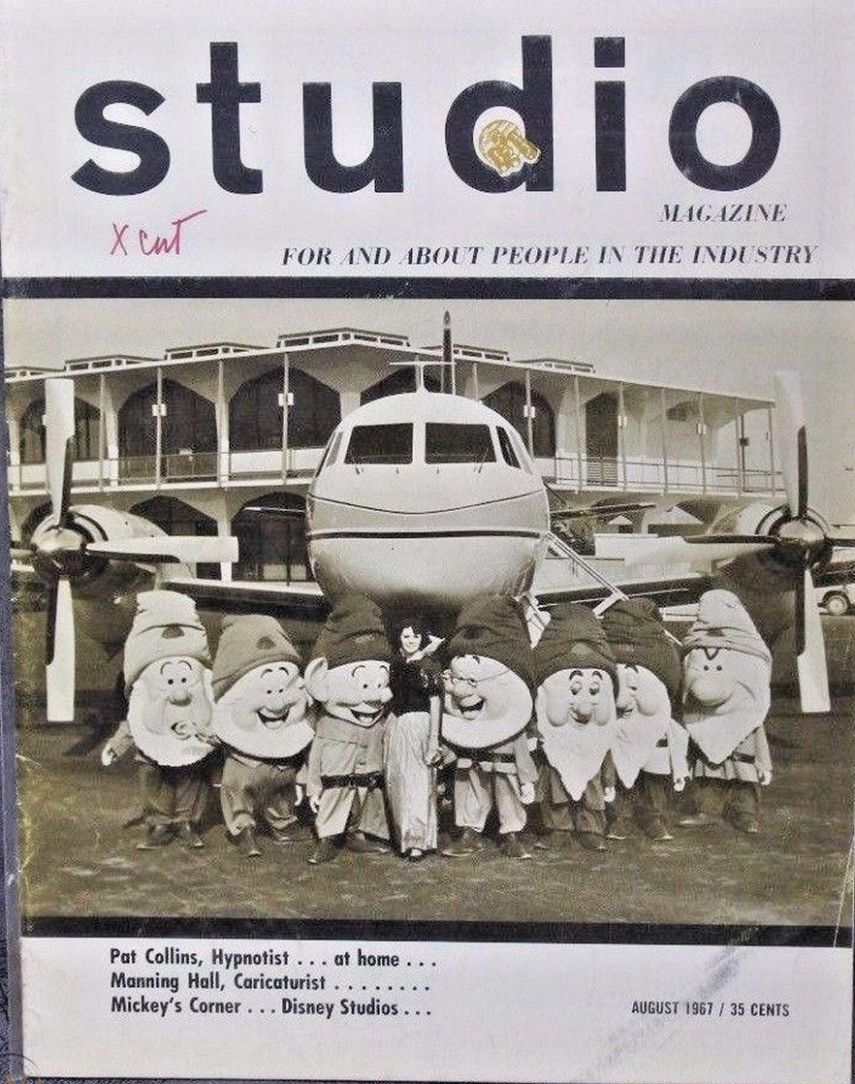 HOLLYWOOD STUDIO magazine side cover  August 1967