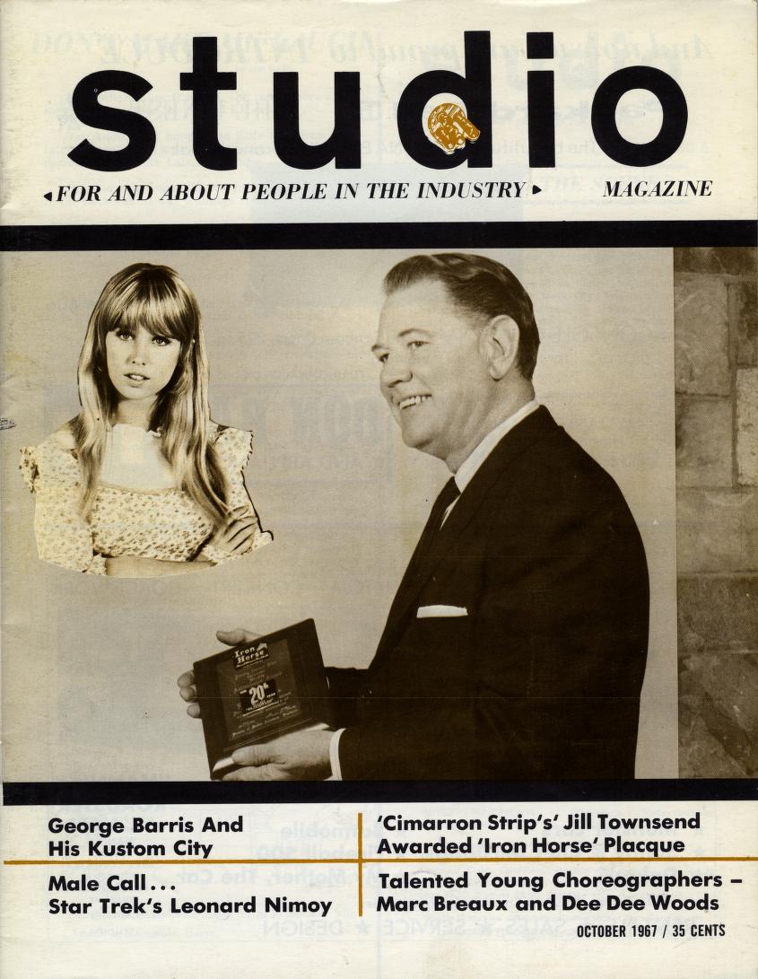 HOLLYWOOD STUDIO magazine side cover  Vol 2 No  6  October 1967