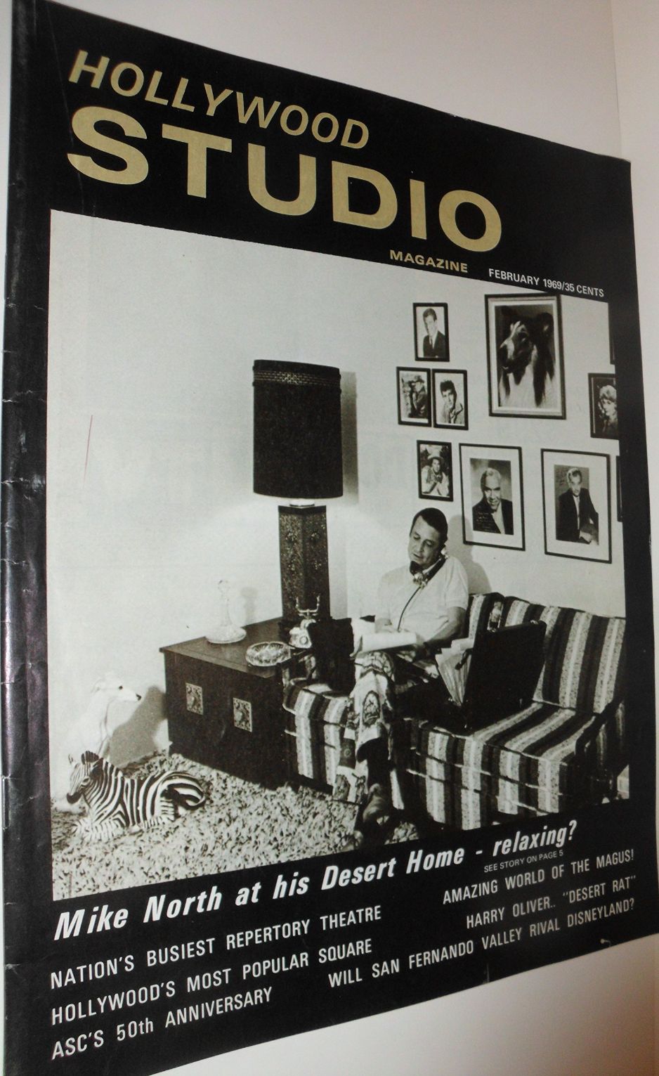 HOLLYWOOD STUDIO magazine side cover  Vol 3 No 10  February 1969