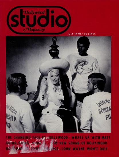 HOLLYWOOD STUDIO magazine side cover  July 1970