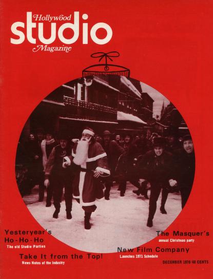 HOLLYWOOD STUDIO magazine side cover  December 1970