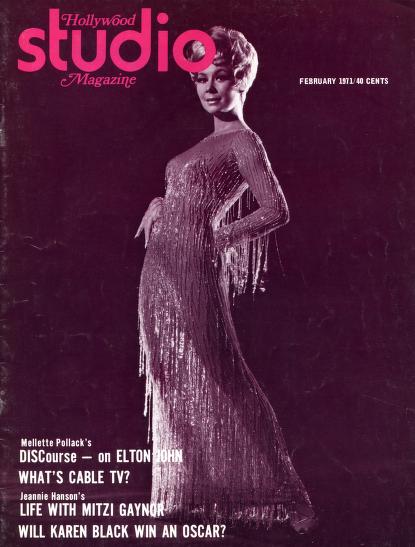 HOLLYWOOD STUDIO magazine side cover  February 1971