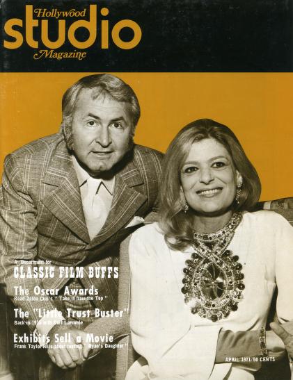 HOLLYWOOD STUDIO magazine side cover  April 1971