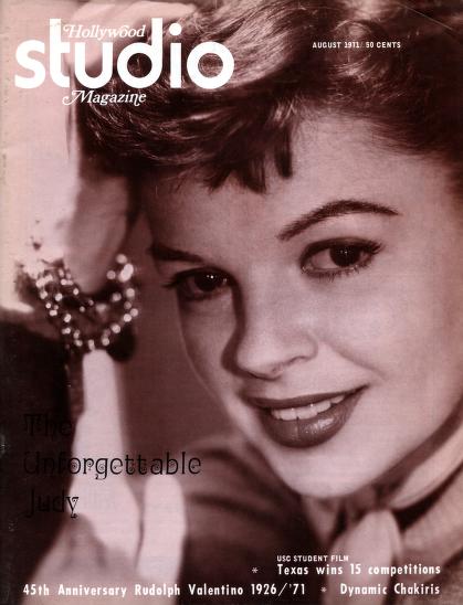 HOLLYWOOD STUDIO magazine side cover  August 1971