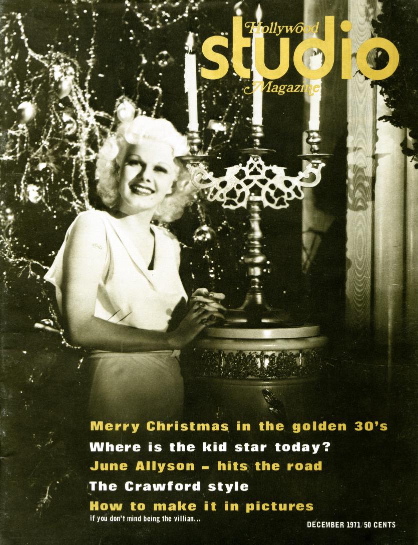 HOLLYWOOD STUDIO magazine side cover  Vol 6 No  8  December 1971